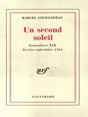 cover image of Un second soleil (Février--Septembre 1965)